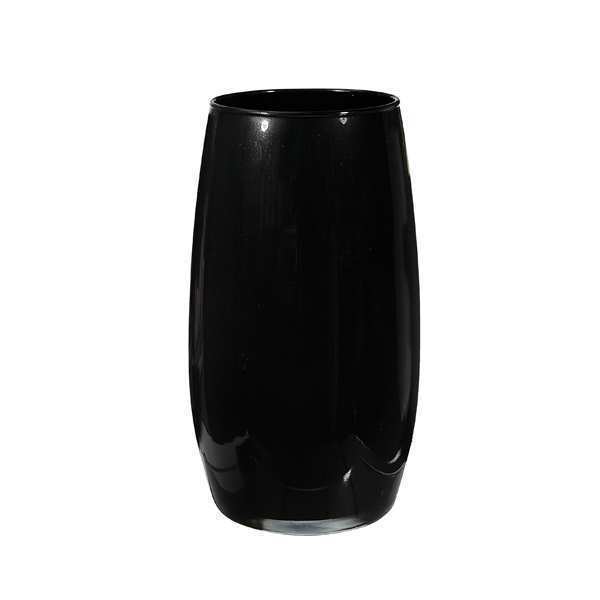 Jarrón Florence – Negro, vidrio de color