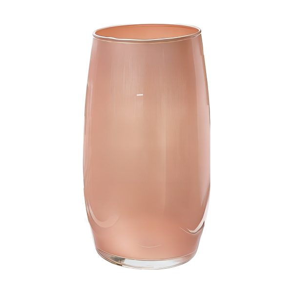 Florence Vase – Metallic Coral, coloured glass