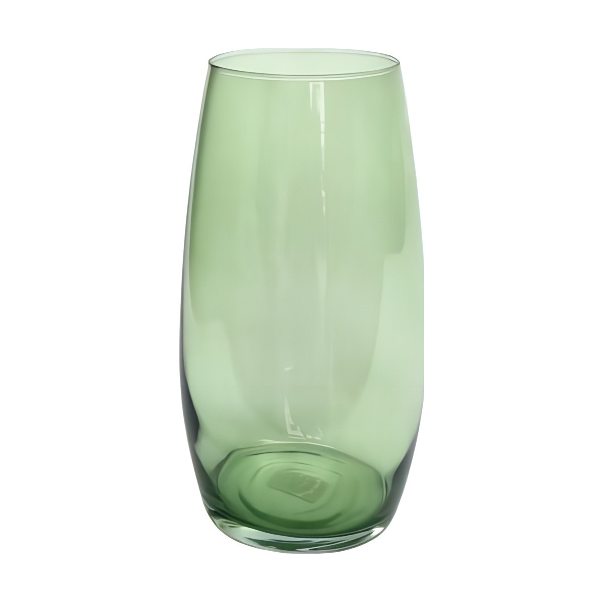 Jarrón Florence – Verde Oliva Transparente, vidrio de color