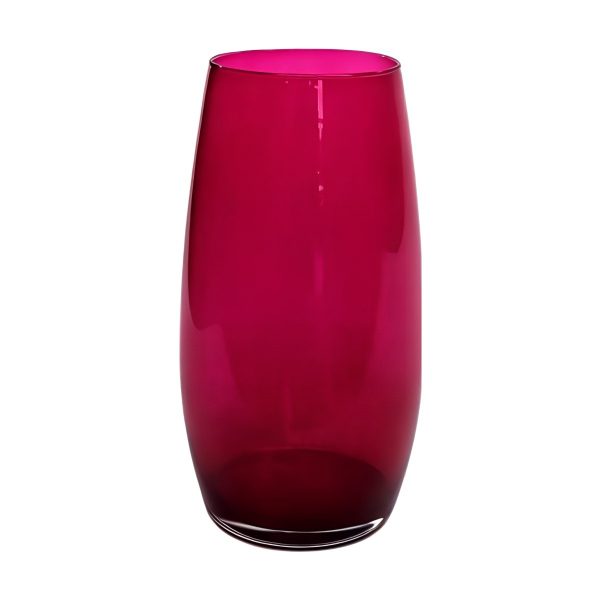 Florence Vase – Transparent Wild Berry, coloured glass