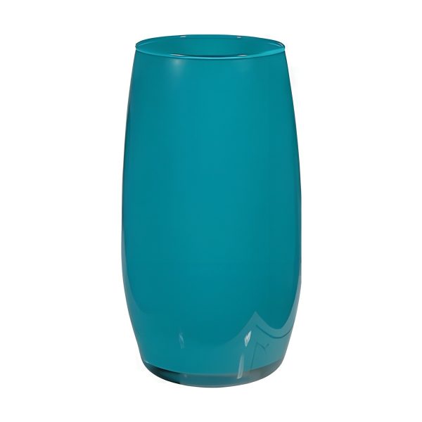 Florence Vase – Turquoise, coloured glass