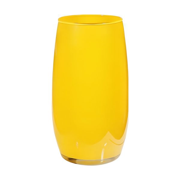 Florence Vase – Yellow, coloured glass