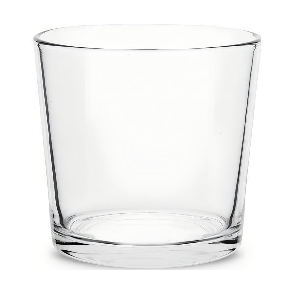 Flower Pot Thick Glass Vase - Clear, clear glass