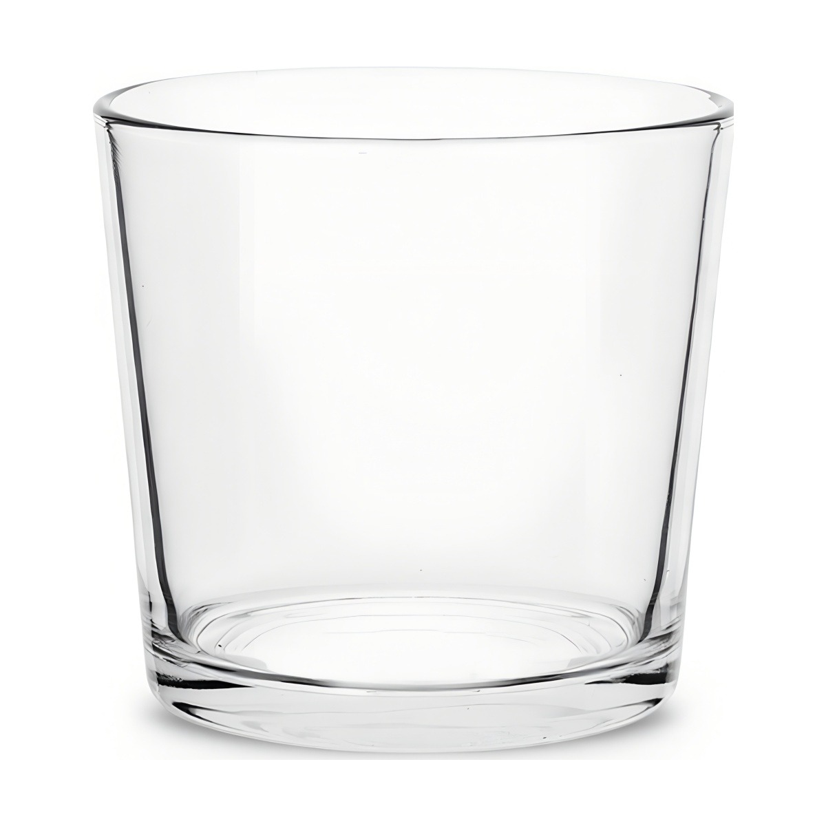 Flower Pot Thick Glass Vase - Clear, clear glass