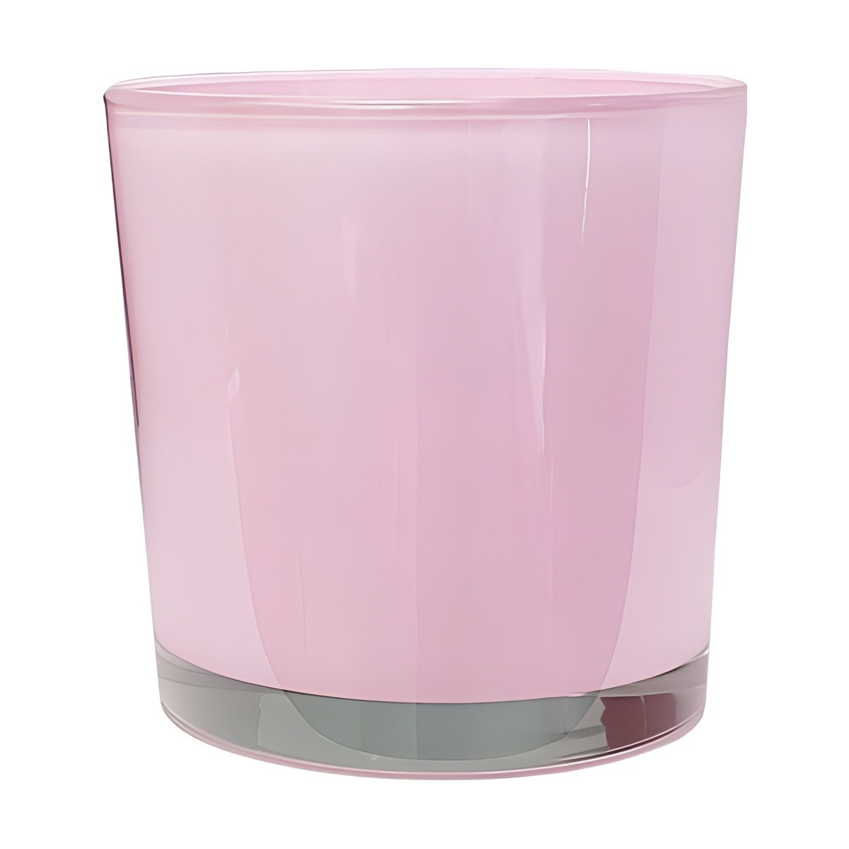 Flower Pot Thick Glass Vase – Pink, coloured glass