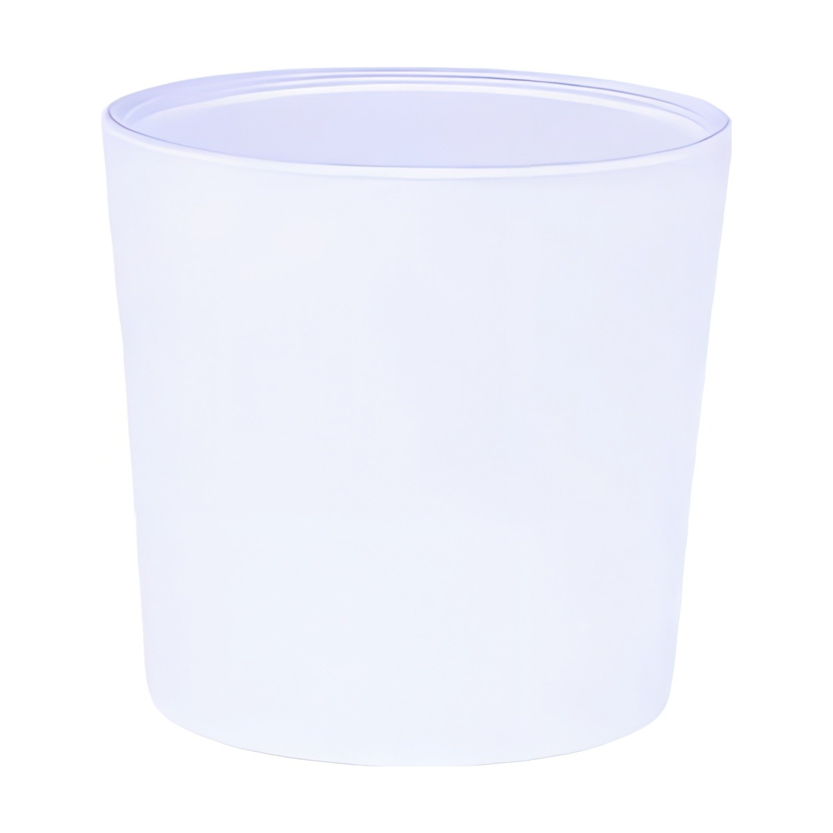 Vase épais en verre pour fleurs – Blanc mat, verre coloré