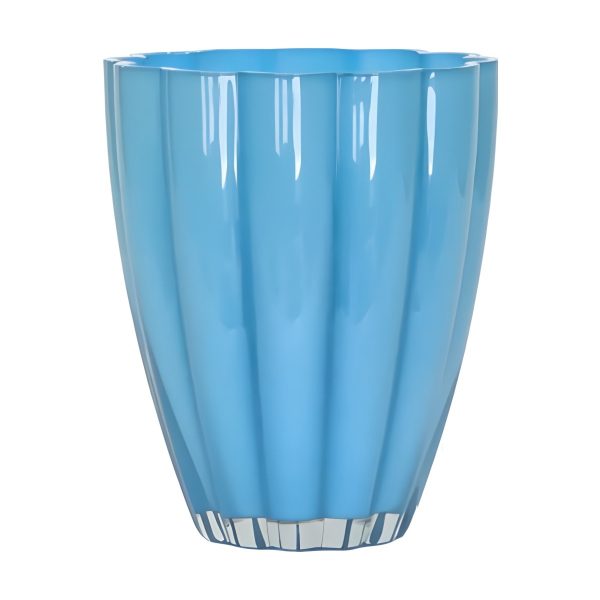 Florero – Azul Bebé, vidrio de color
