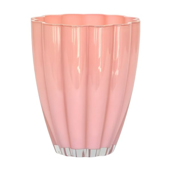 Vase à fleurs – Rose Blush, verre coloré