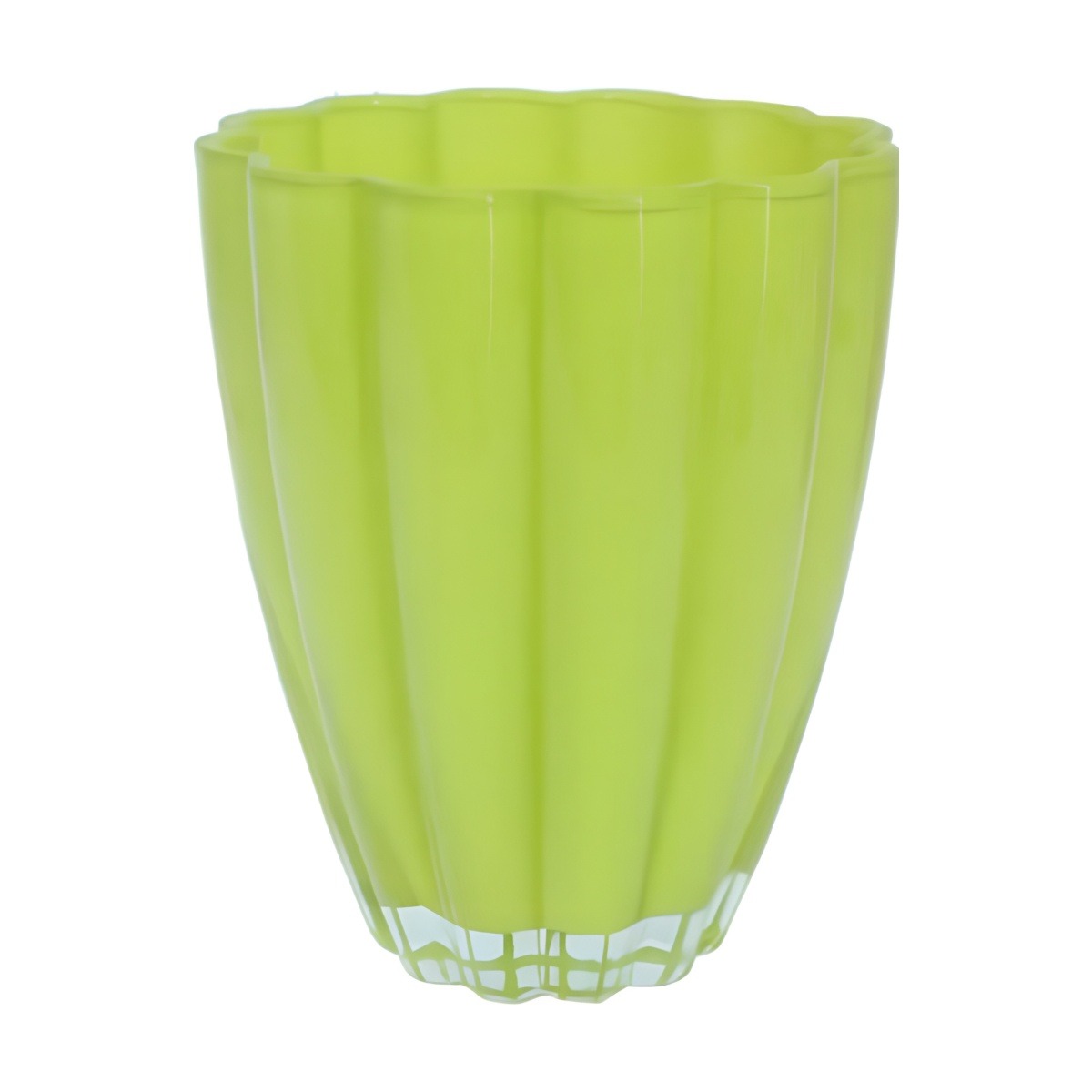 Flower Vase – Green, coloured glass