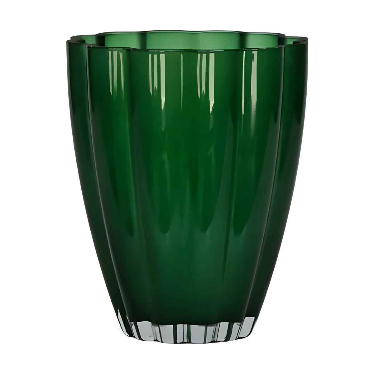 Flower Vase – Hunter Green, coloured glass