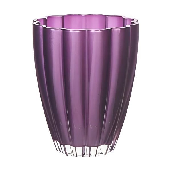 Vase à fleurs – Violet métallique, verre coloré
