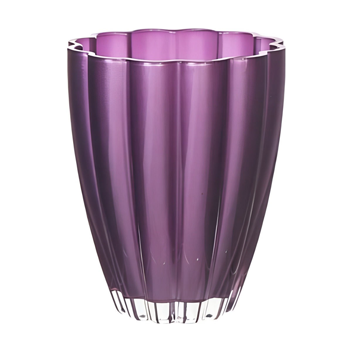 Flower Vase – Metallic Purple, coloured glass