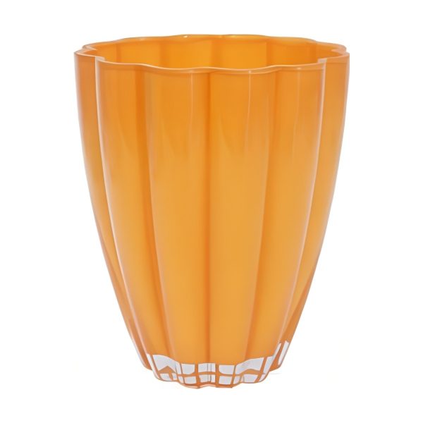 Vase à fleurs – Orange, verre coloré