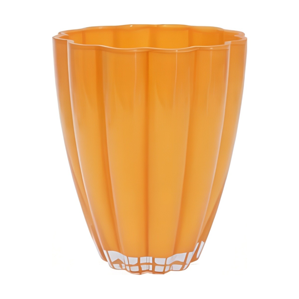 Flower Vase – Orange, coloured glass