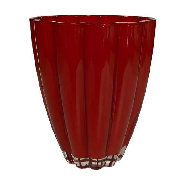 Florero – Rojo, vidrio de color