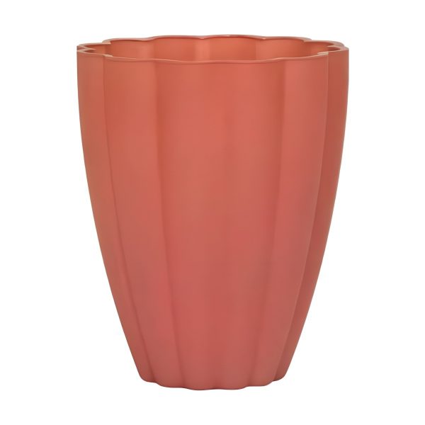Florero – Terracota Mate, vidrio de color