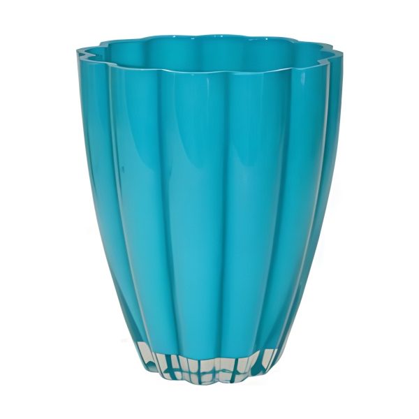 Florero – Turquesa, vidrio de color