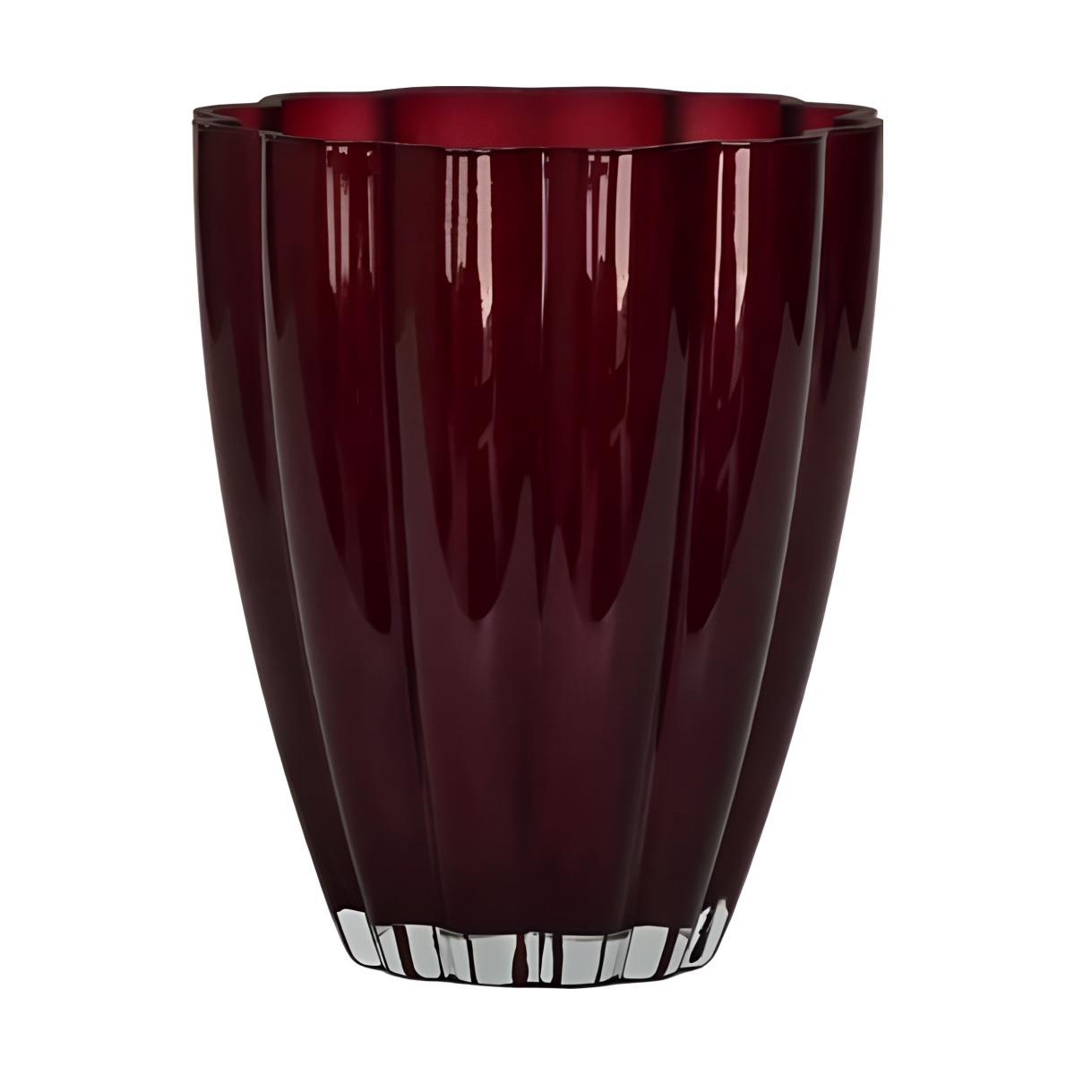 Flower Vase – Wine Red, coloured glass