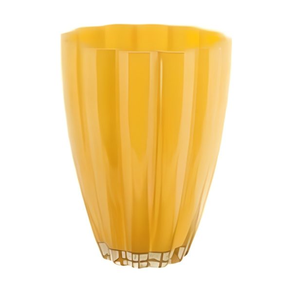 Florero – Amarillo, vidrio de color