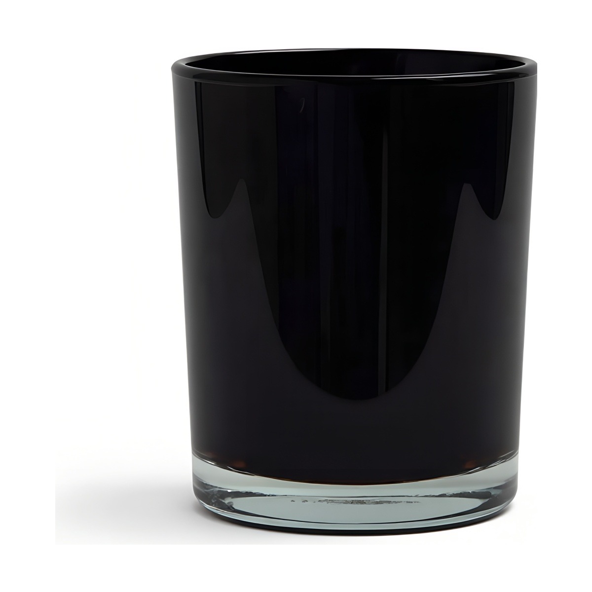 Glass Cylinder – Black, clear glass