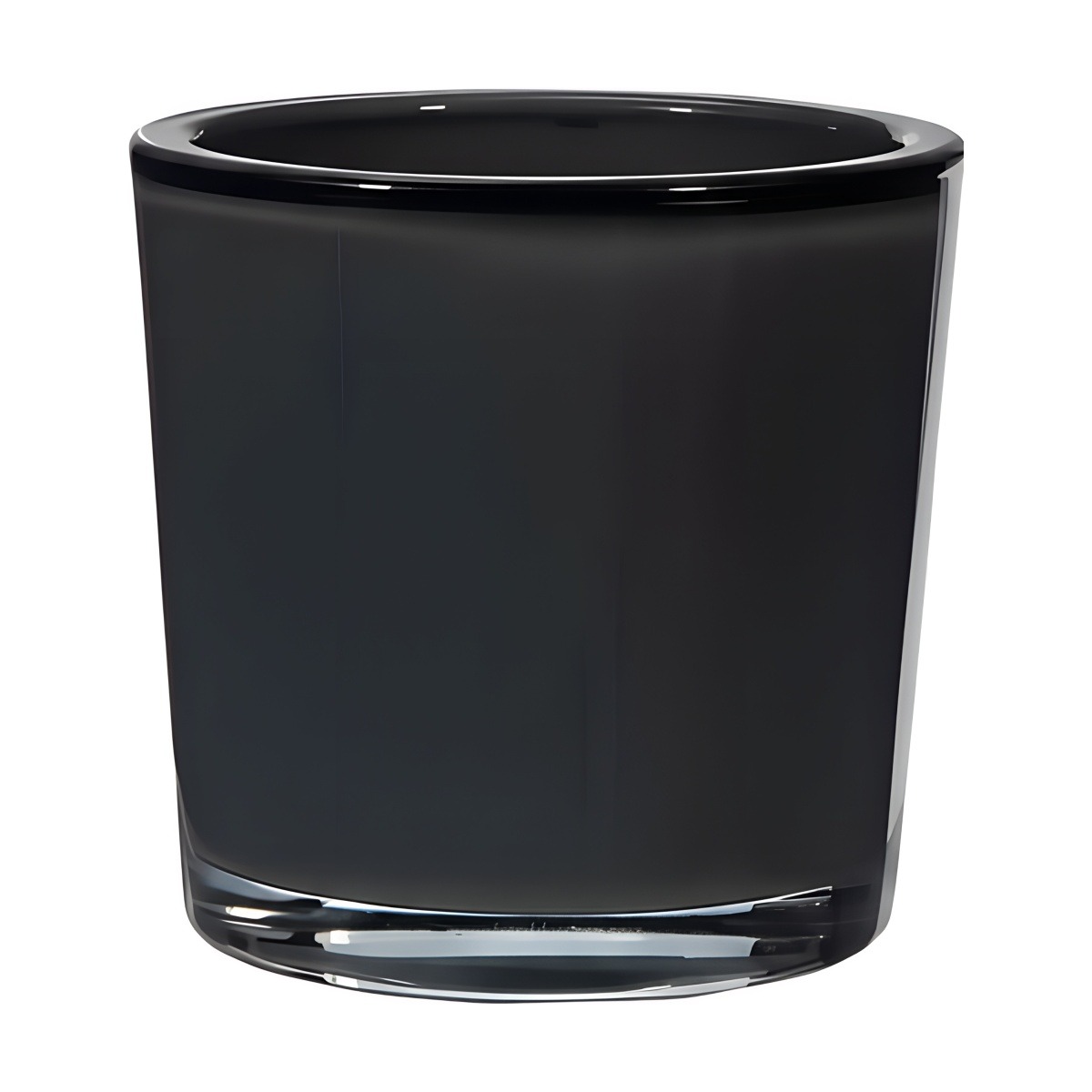 Glass Cylinder Vase – Dark Grey, coloured glass