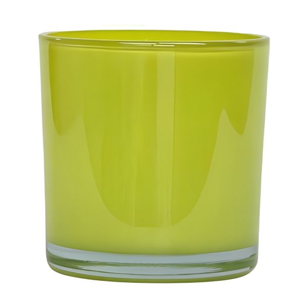 Glass Cylinder Vase – Green, coloured glass