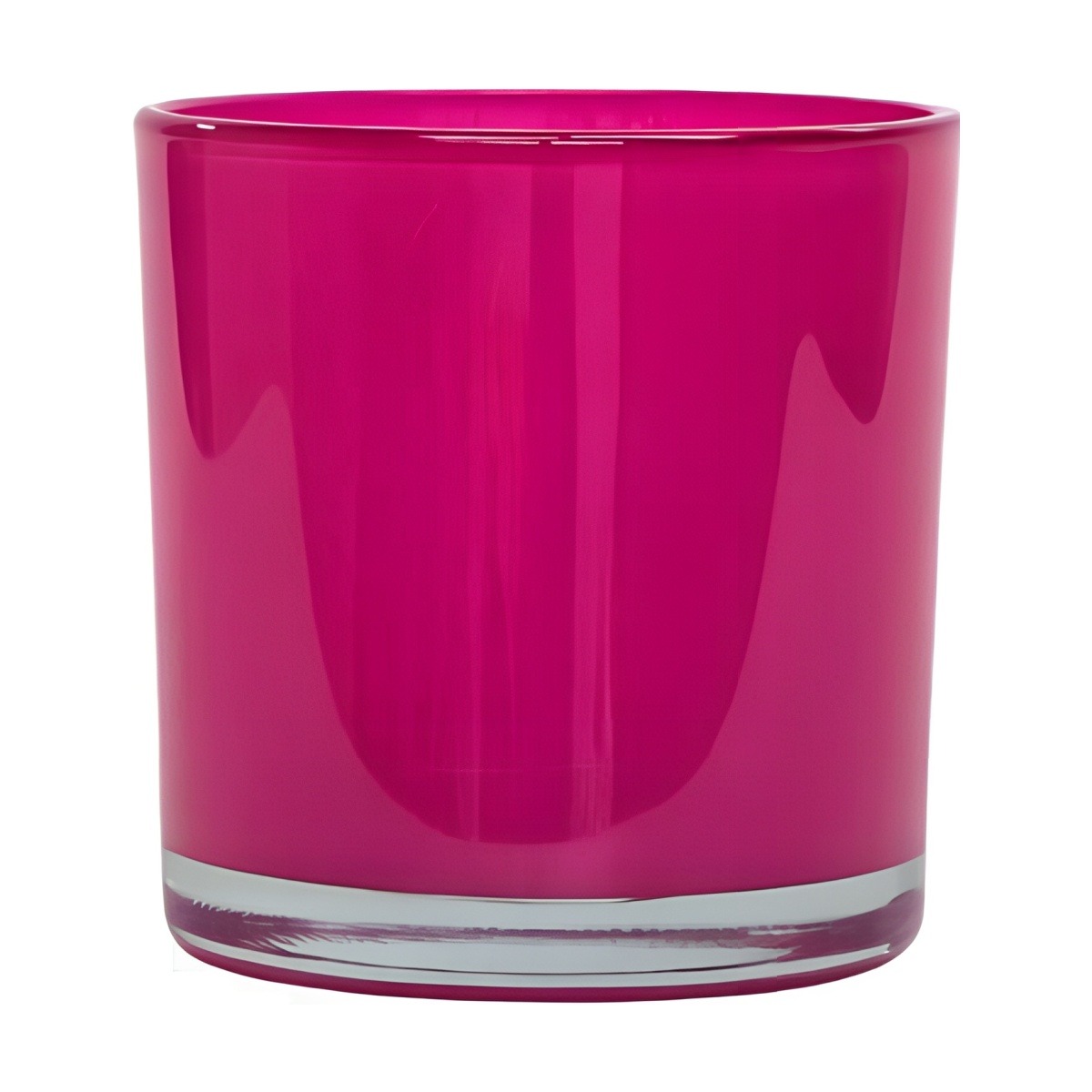 Glass Cylinder Vase – Hot Pink, coloured glass