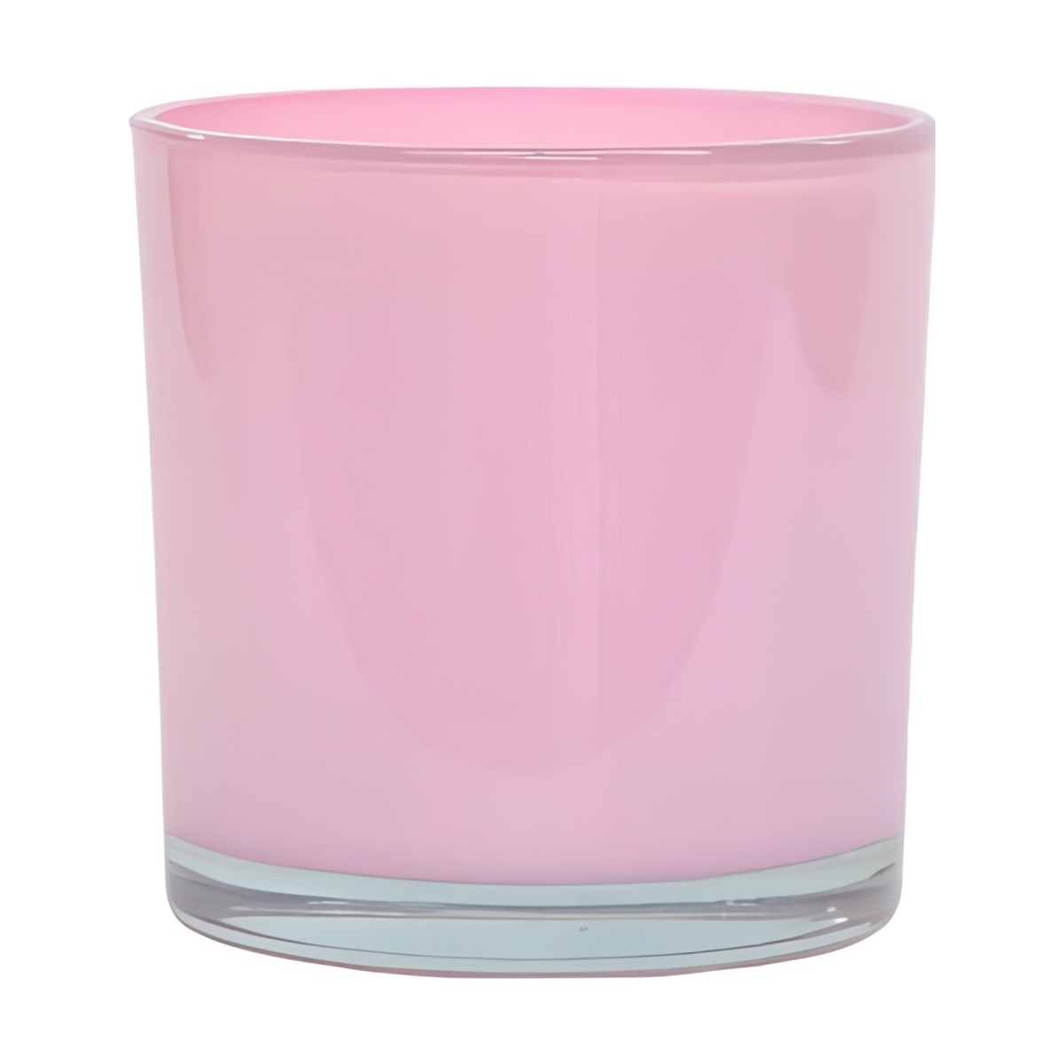 Glass Cylinder Vase – Pink, coloured glass