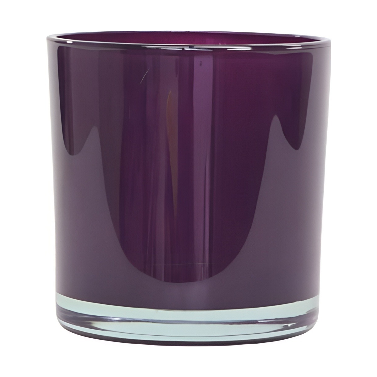 Glass Cylinder Vase – Plum, coloured glass