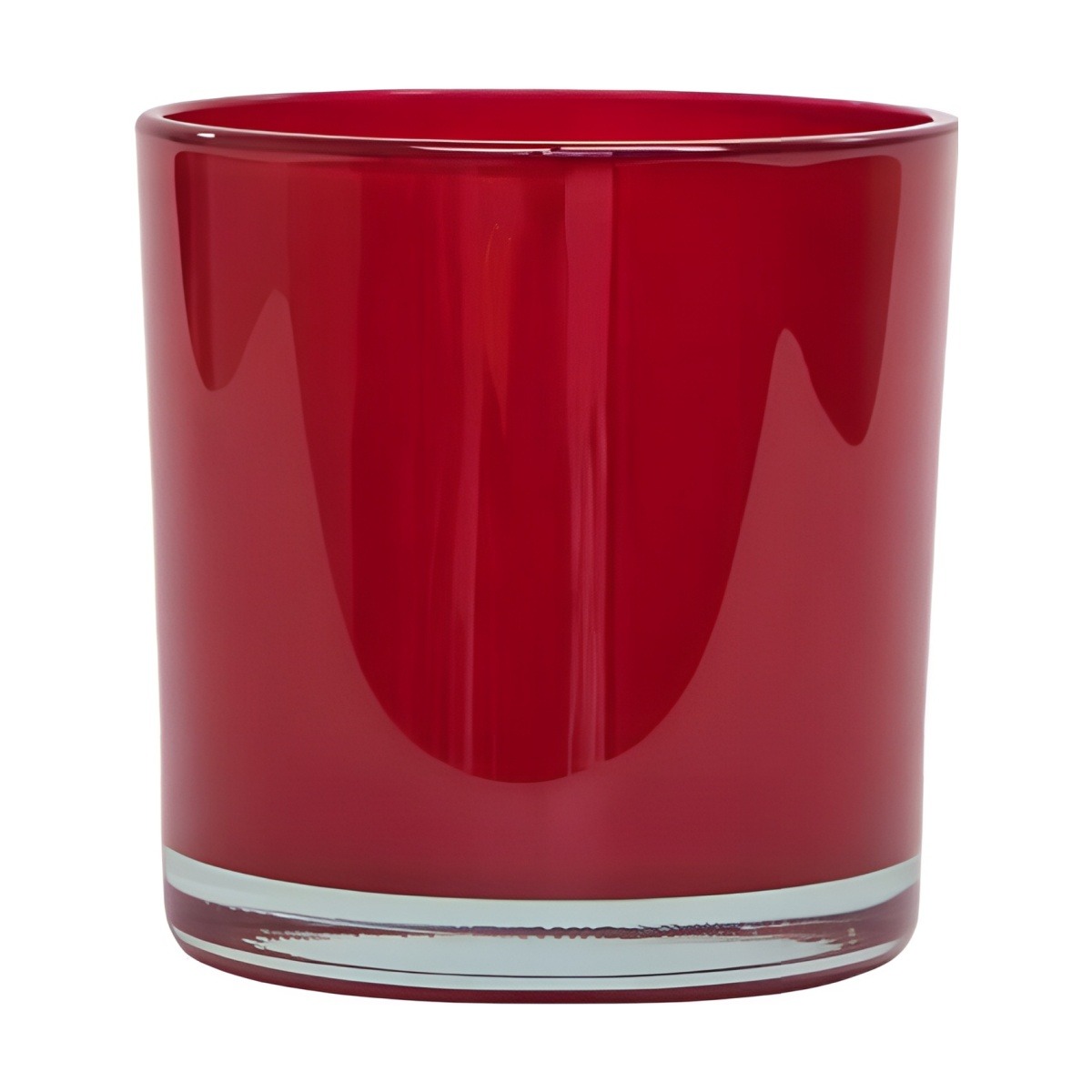 Glass Cylinder Vase – Red, coloured glass