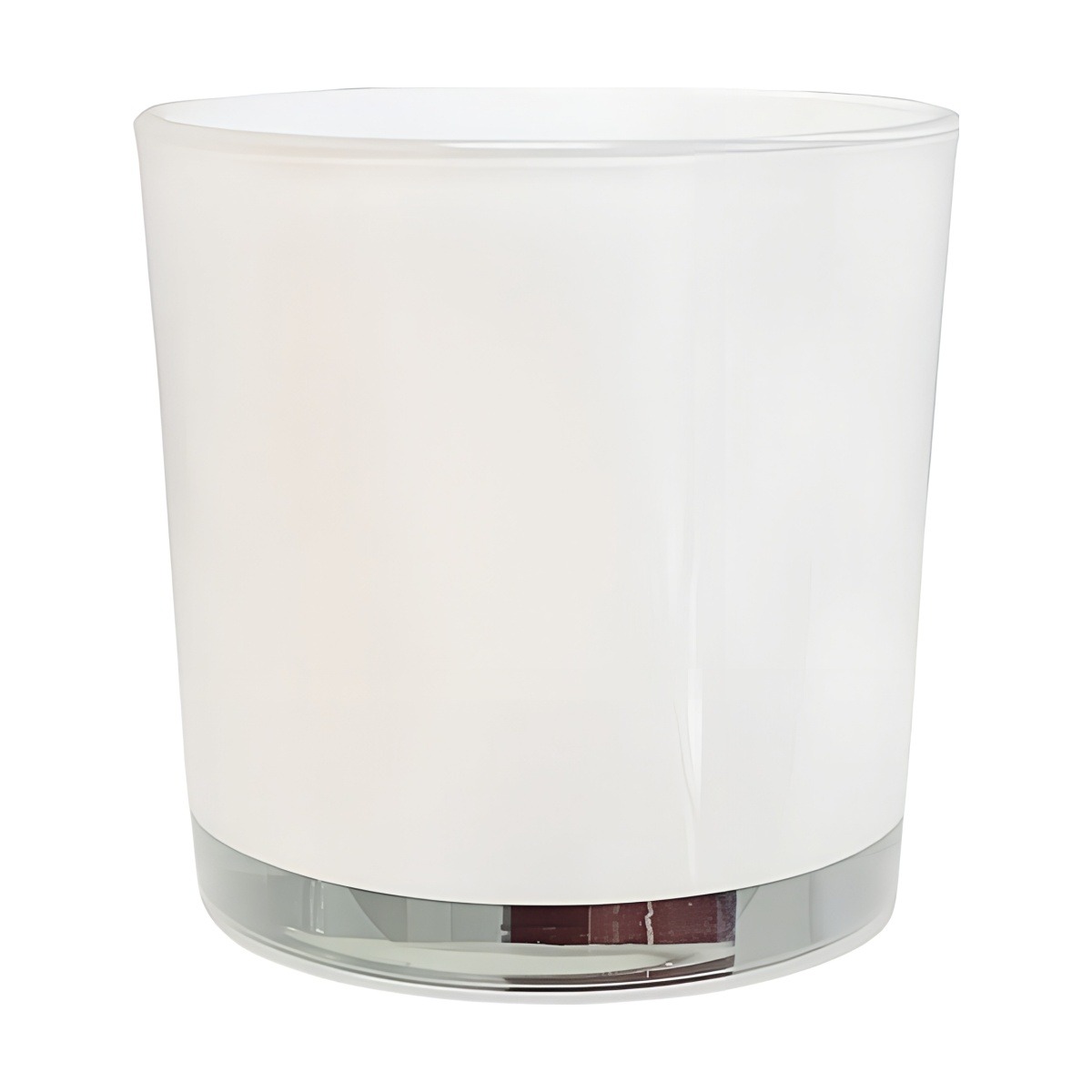 Glass Cylinder Vase – White, coloured glass