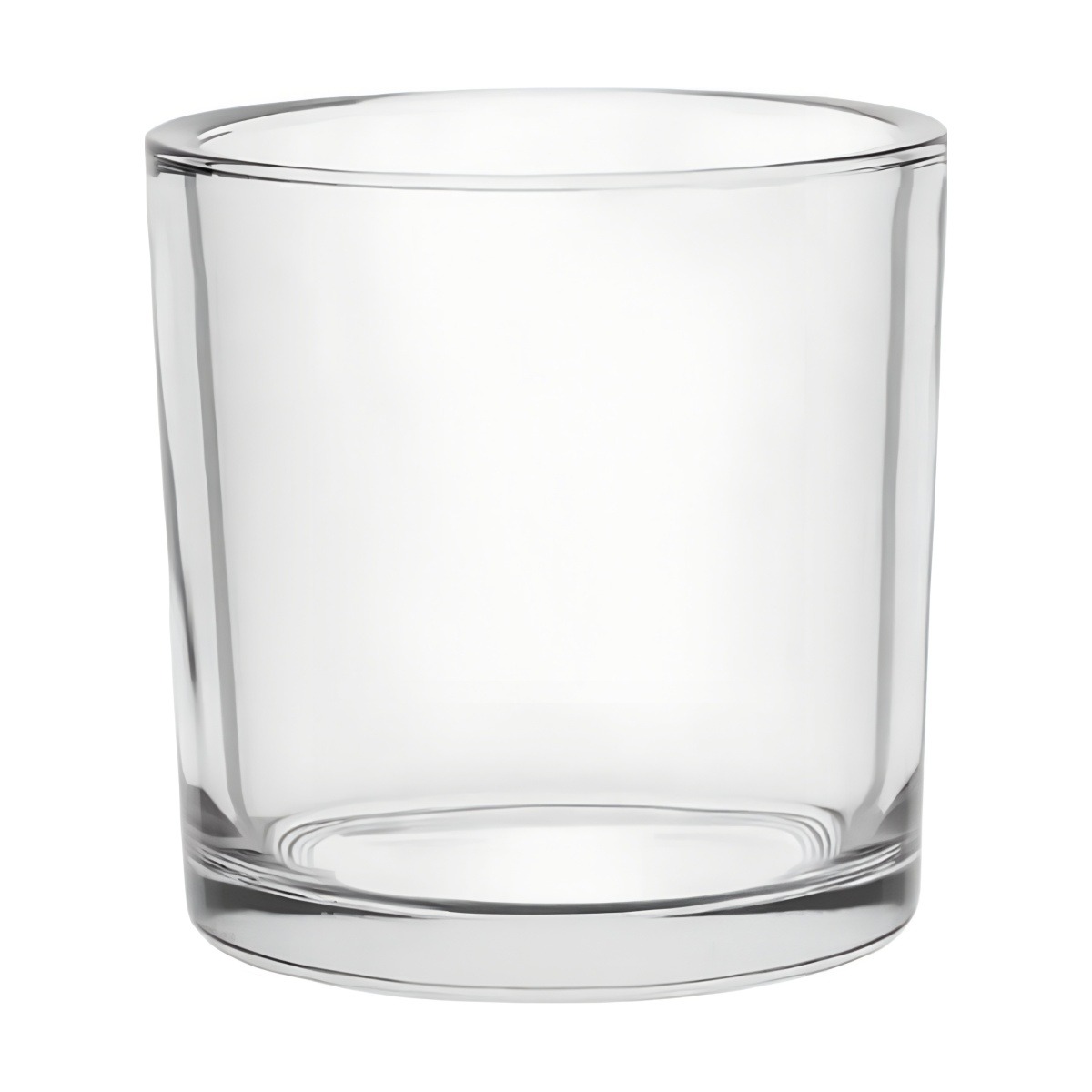 Cilindro de vidrio, vidrio transparente