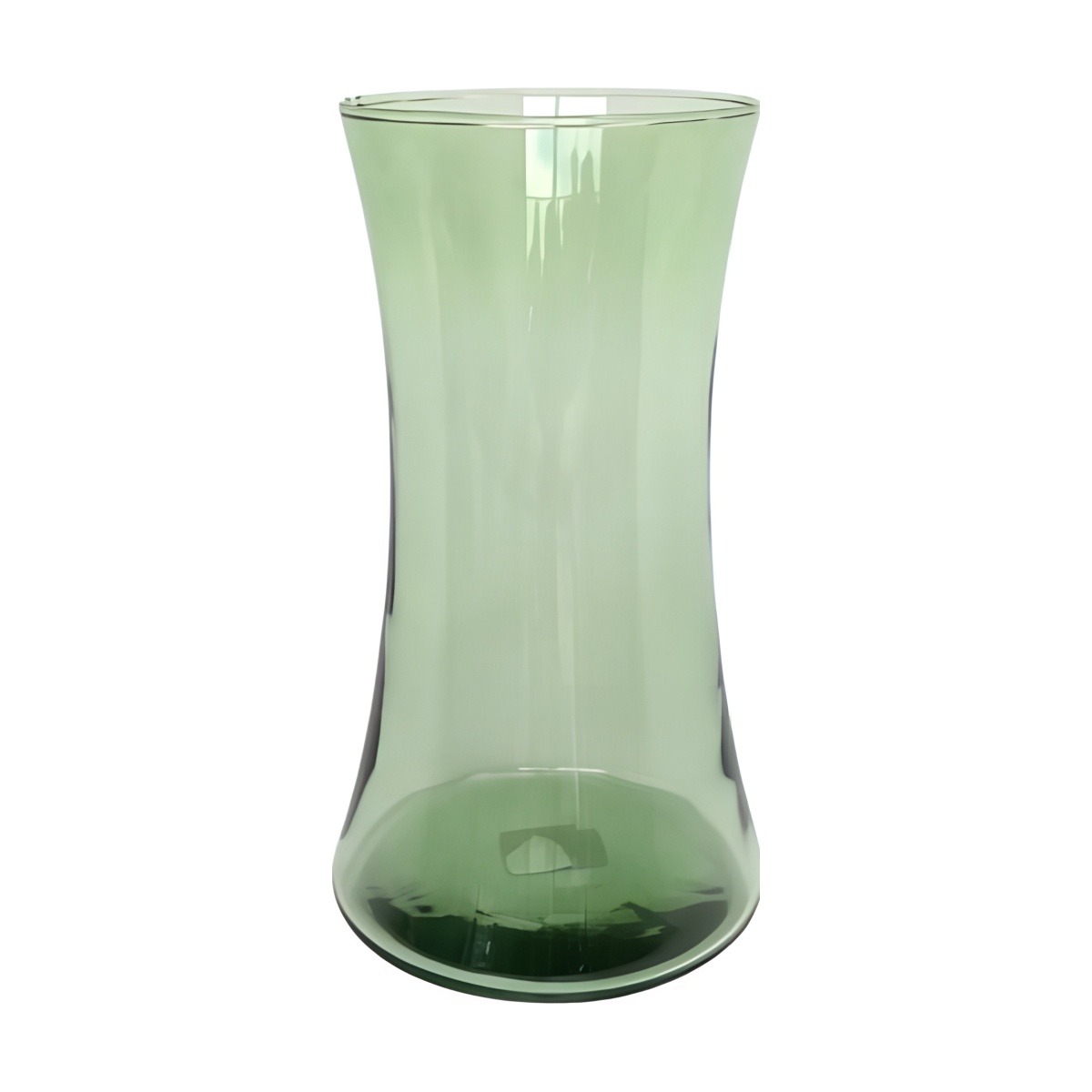 Harvest Vase – Olive Green, coloured glass