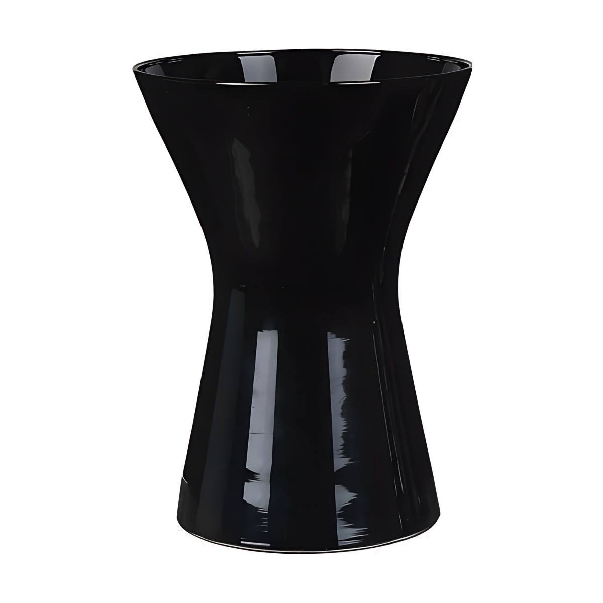 Florero Kiara – Negro, vidrio de color