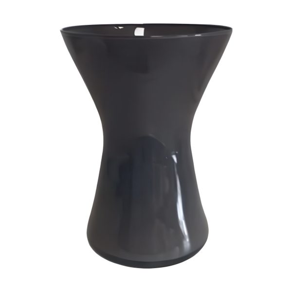 Kiara Vase – Dark Grey, coloured glass