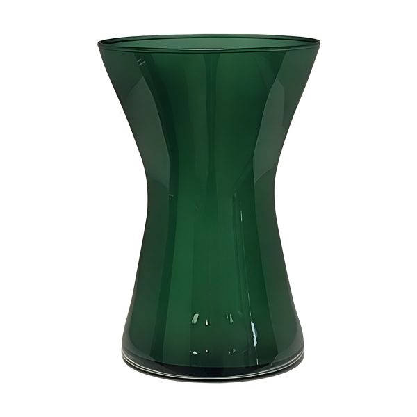Kiara Vase – Hunter Green, coloured glass