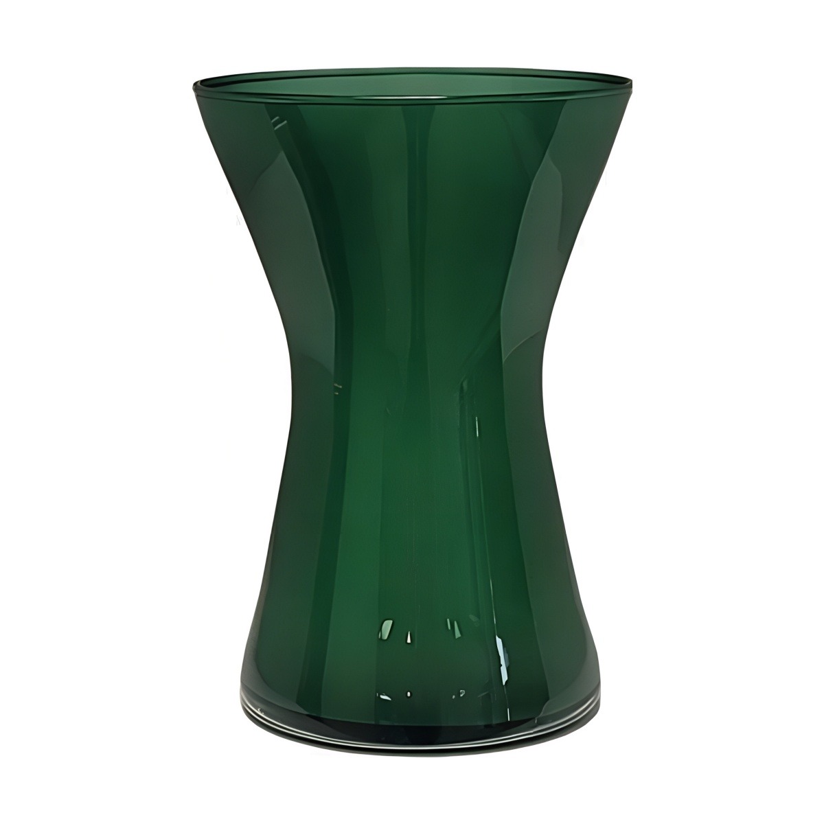 Florero Kiara – Verde cazador, vidrio de color