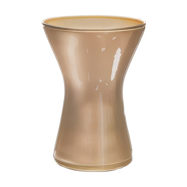 Kiara Vase – Metallic Champagne, coloured glass