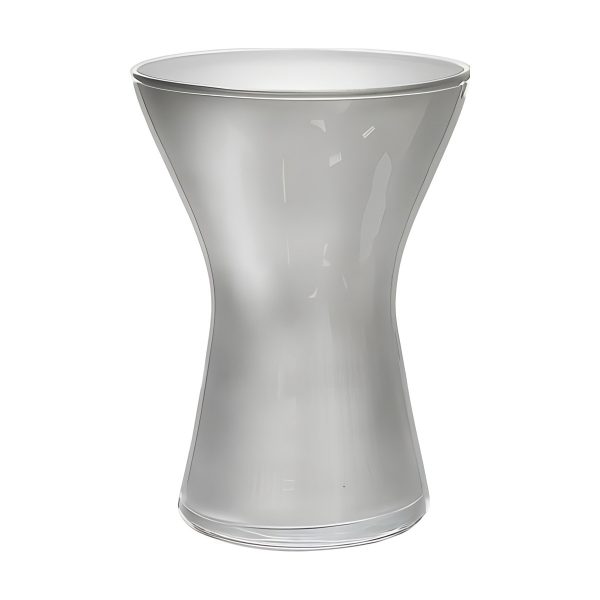Kiara Vase – Metallic Silver, coloured glass