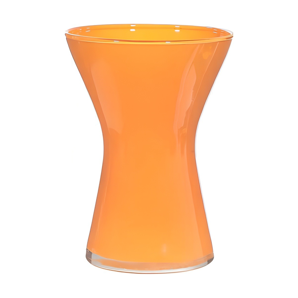 Kiara Vase – Orange, coloured glass
