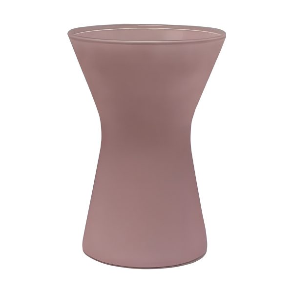 Kiara Vase – Pink Matte, coloured glass