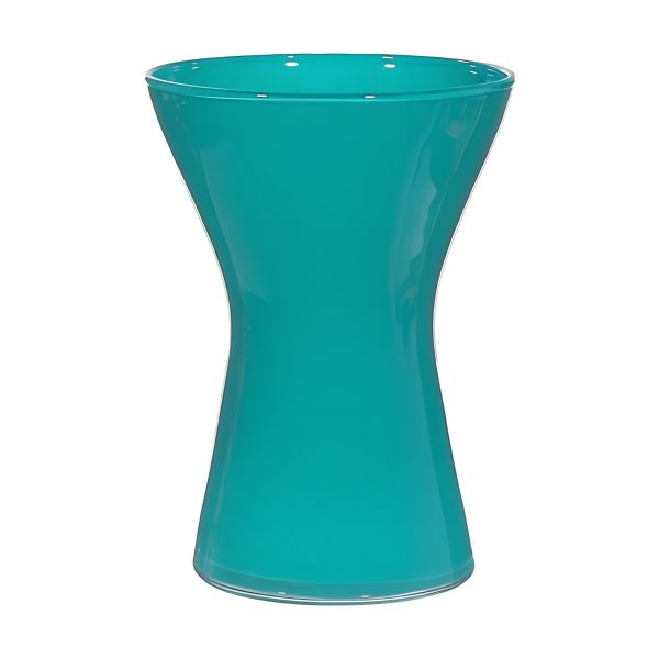 Kiara Vase – Turquoise, coloured glass