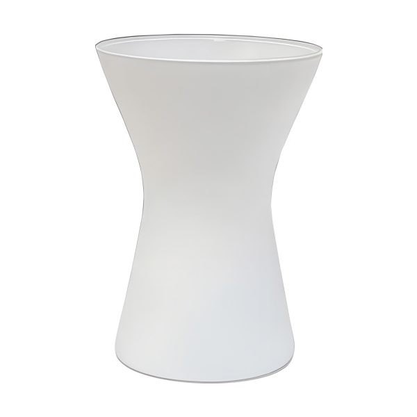 Kiara Vase – White Matte, coloured glass