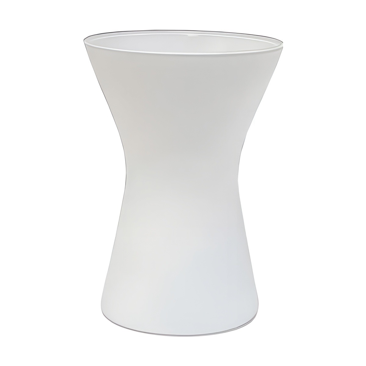 Florero Kiara – Blanco Mate, vidrio de color