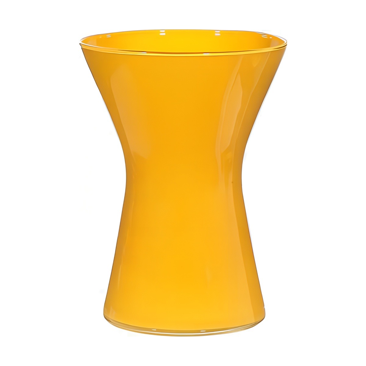 Florero Kiara – Amarillo, vidrio de color
