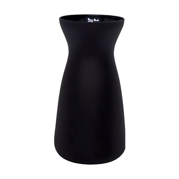 Vase Koob – Mat noir mat, verre coloré