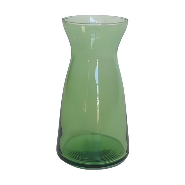 Vase Koob – Vert olive transparent, verre coloré