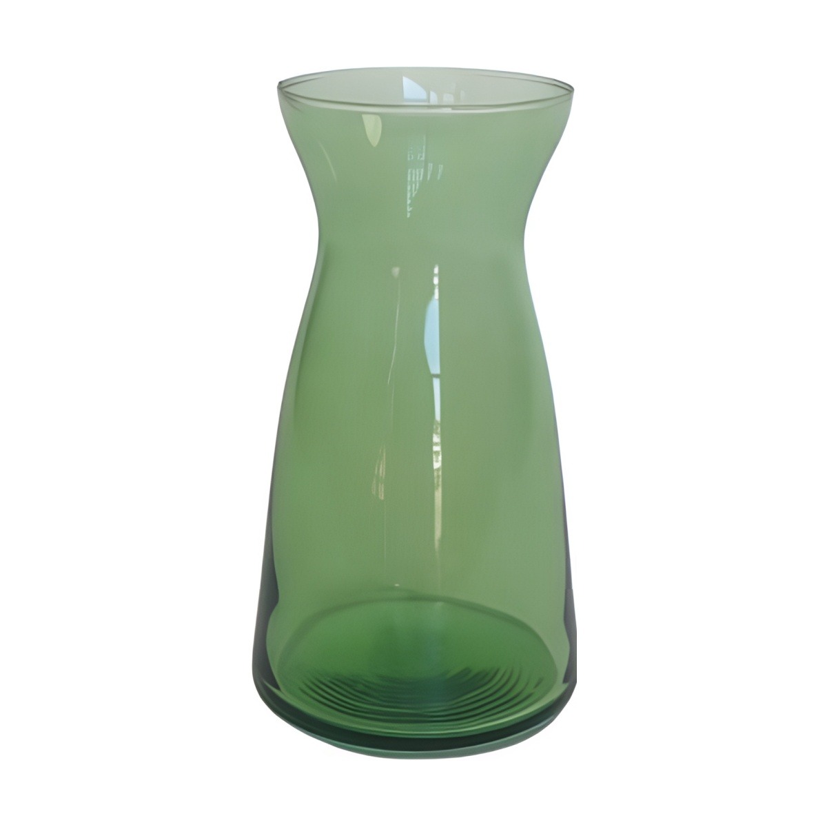 Jarrón Koob's – Verde Oliva Transparente, vidrio de color