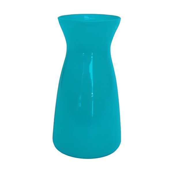 Vase Koob – Turquoise, verre coloré