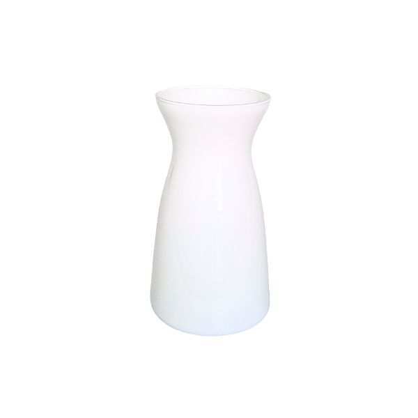 Jarrón Koob's – Blanco, vidrio de color
